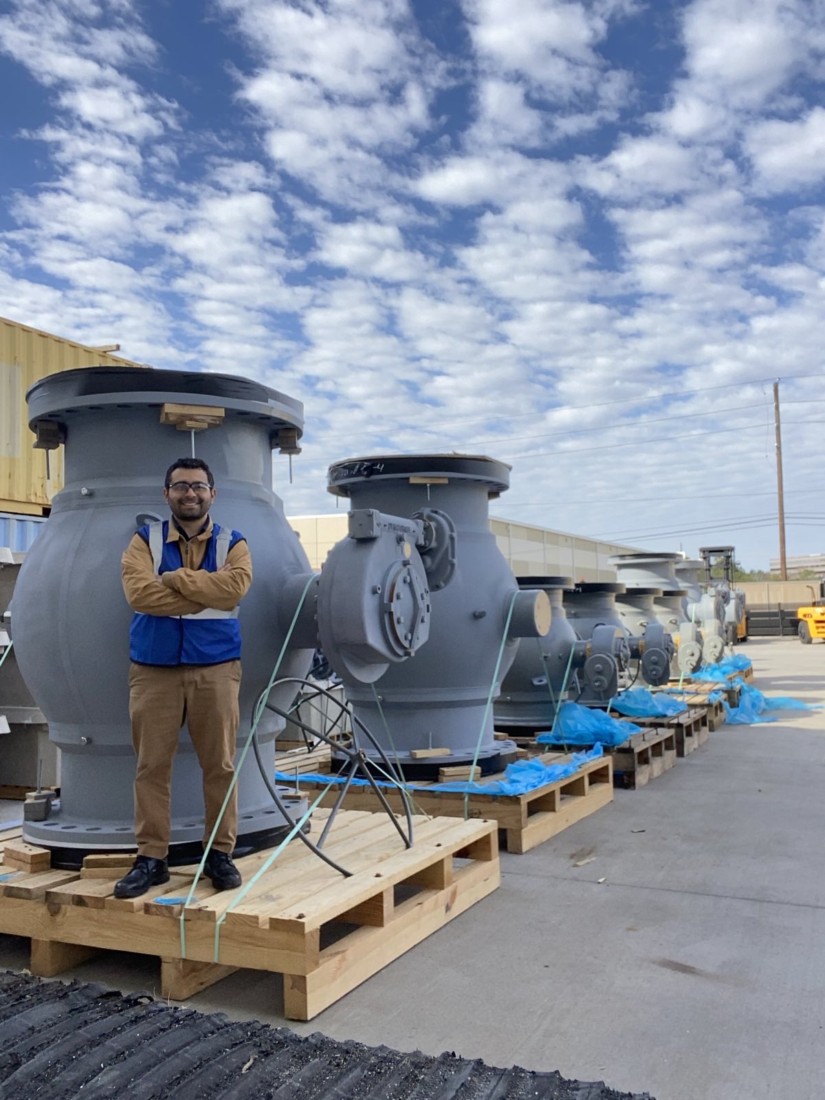 Andres delivering Natural Gas Pipeline Valves