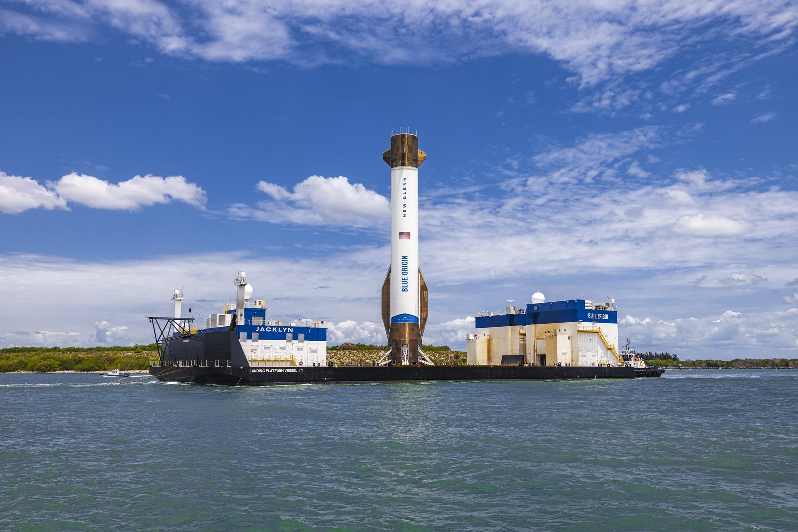 New Glenn NG-3 booster return